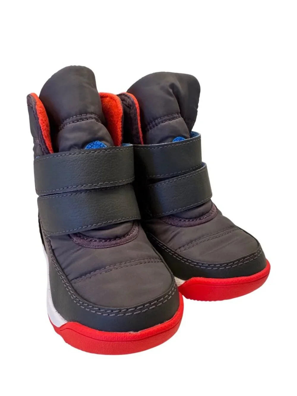 Sorel Whitney Boots Child Size 7 Adjustable Closure Poppy Jet Black NWOB Unisex